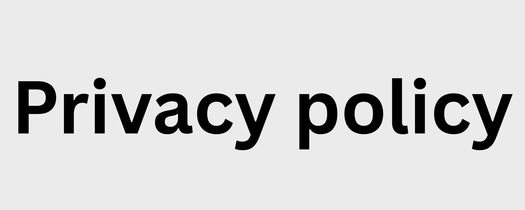 Privacy Policy